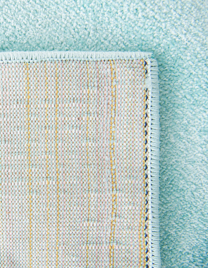 Playful Patterns Collection Area Rug - Vibrant Rectangle Teal lifestyle 9