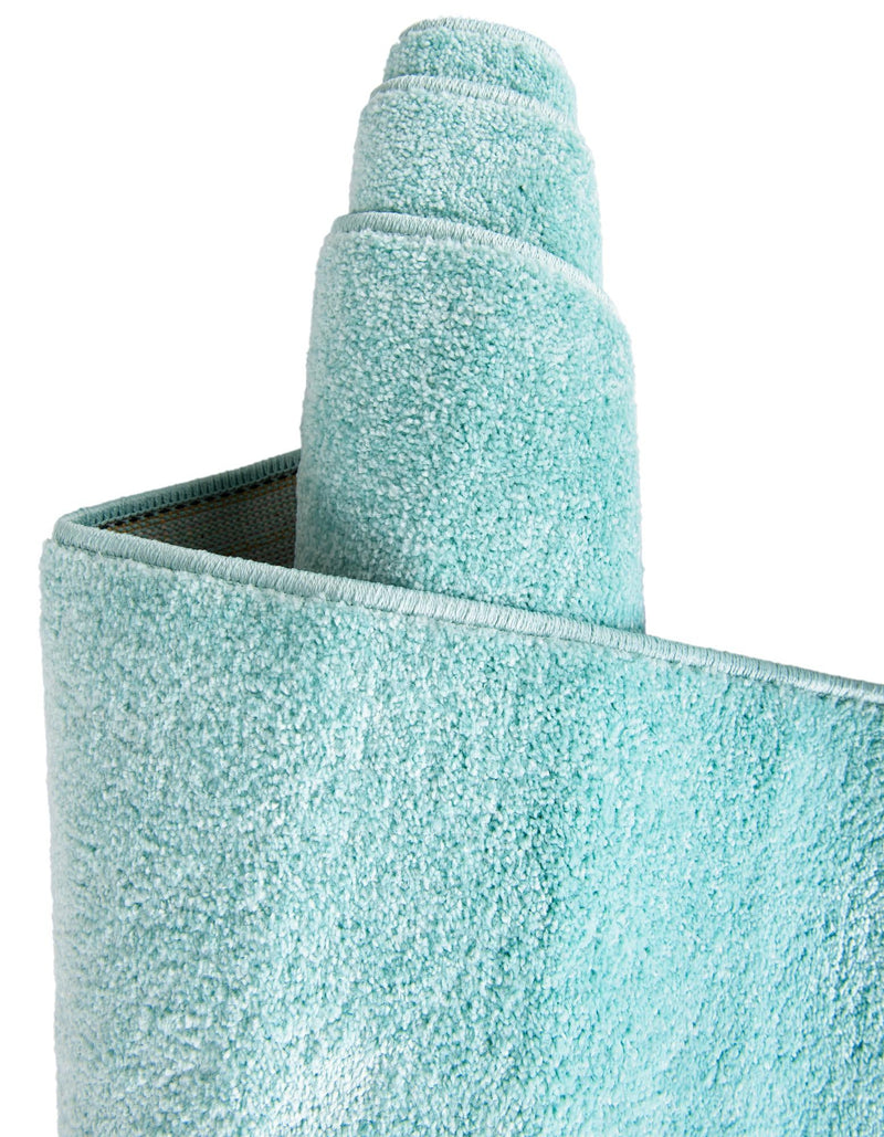 Playful Patterns Collection Area Rug - Vibrant Rectangle Teal lifestyle 11