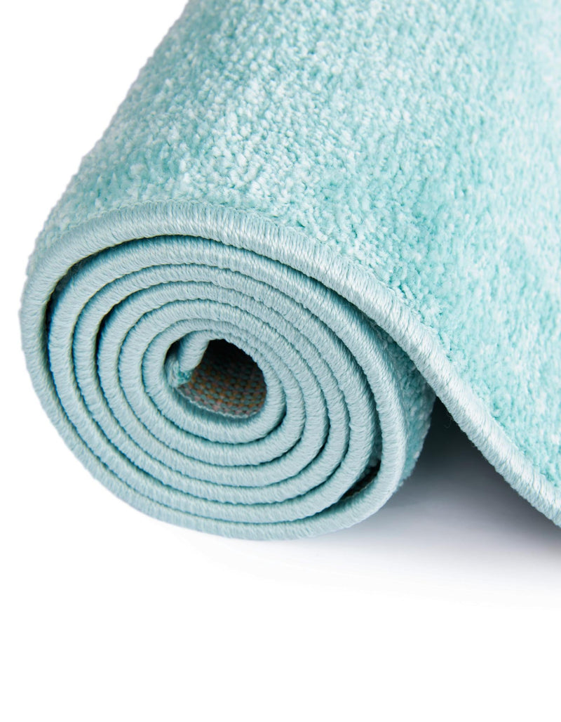 Playful Patterns Collection Area Rug - Vibrant Rectangle Teal lifestyle 12