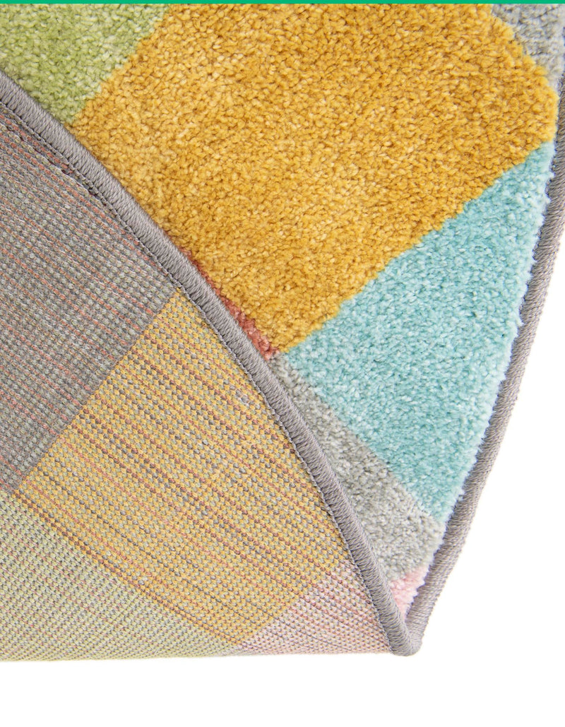 Playful Patterns Collection Area Rug - Mythic Round Multi lifestyle 34