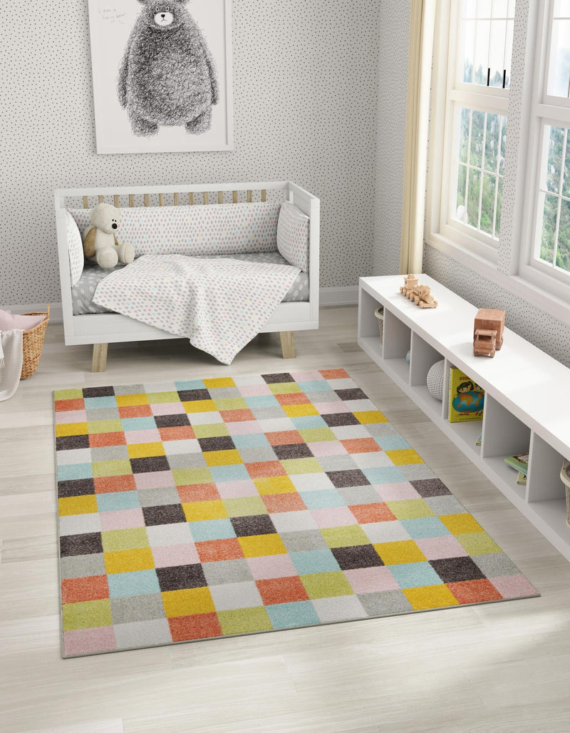 Playful Patterns Collection Area Rug - Mythic Rectangle Multi lifestyle 2