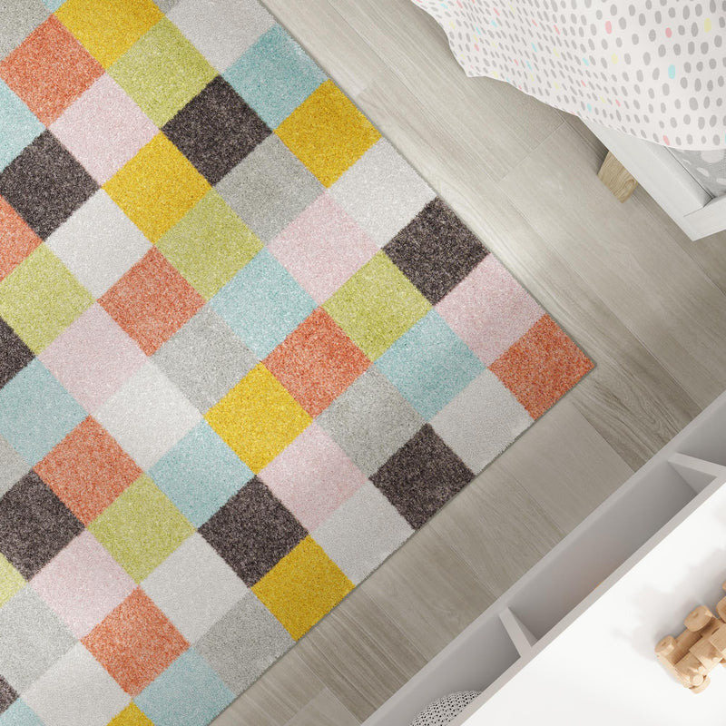 Playful Patterns Collection Area Rug - Mythic Rectangle Multi lifestyle 17