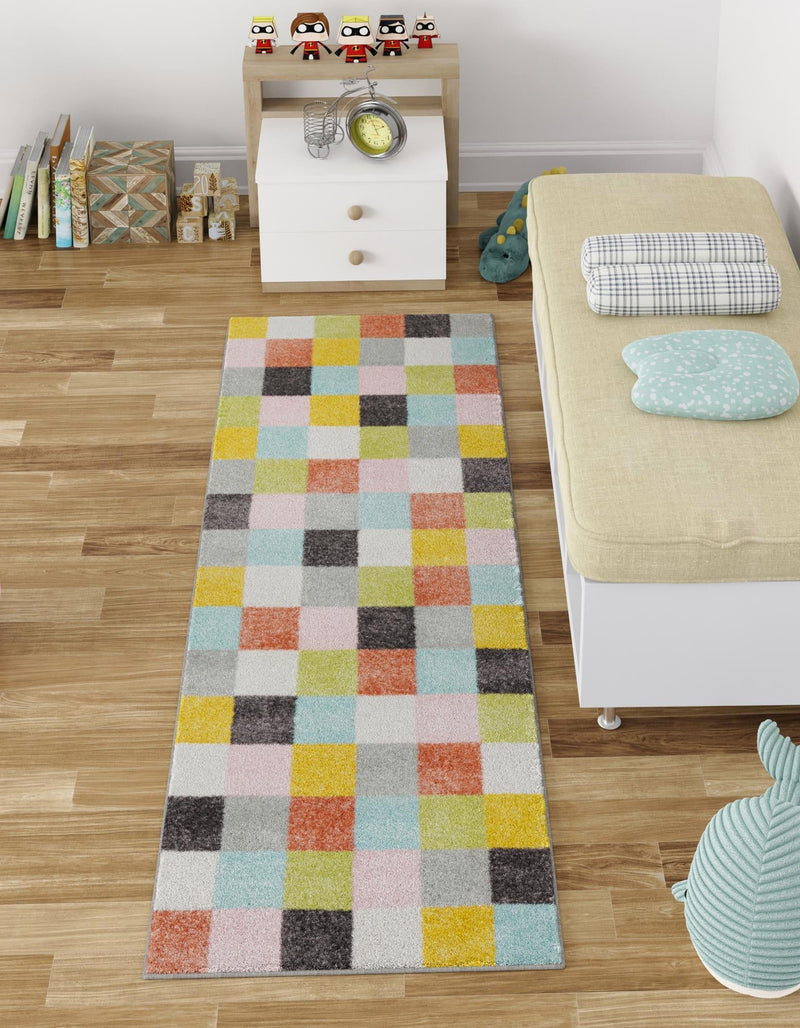 Playful Patterns Collection Area Rug - Mythic Runner Multi lifestyle 21