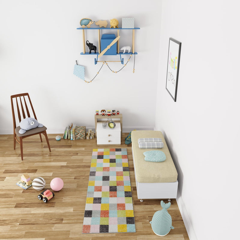 Playful Patterns Collection Area Rug - Mythic Runner Multi lifestyle 47