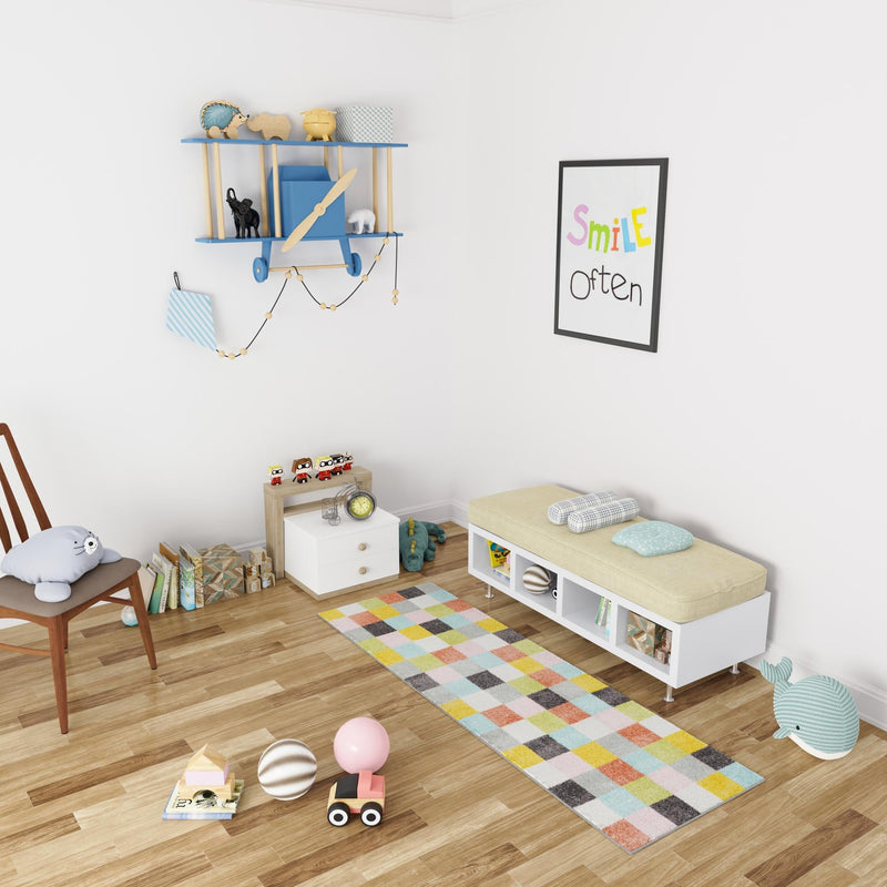 Playful Patterns Collection Area Rug - Mythic Runner Multi lifestyle 49