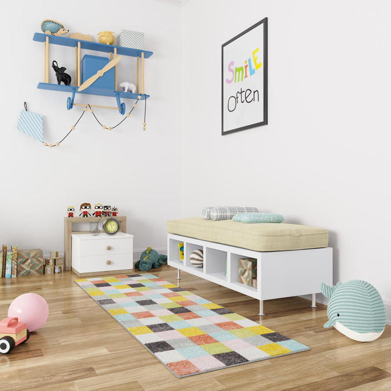 Playful Patterns Collection Area Rug - Mythic Runner Multi lifestyle 51