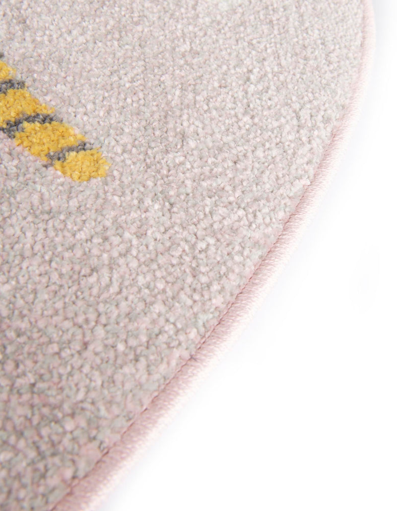 Playful Patterns Collection Area Rug - Tangle Round Pink lifestyle 30