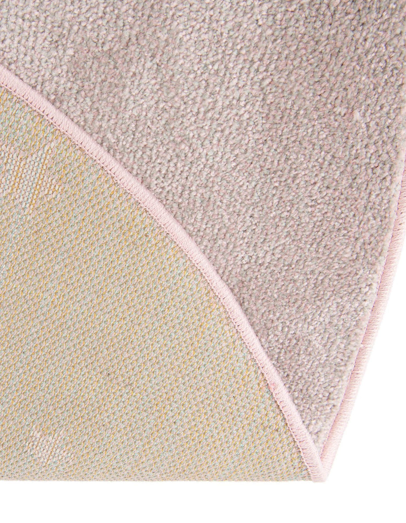 Playful Patterns Collection Area Rug - Tangle Round Pink lifestyle 34