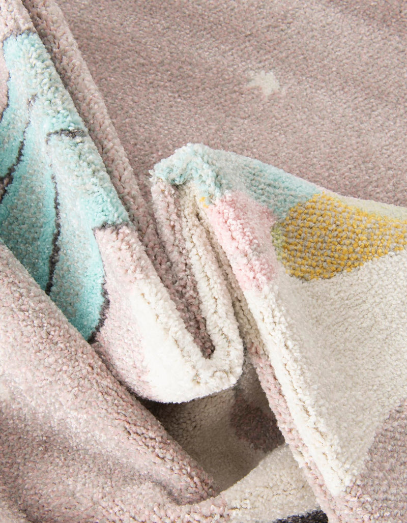 Playful Patterns Collection Area Rug - Tangle Rectangle Pink lifestyle 8