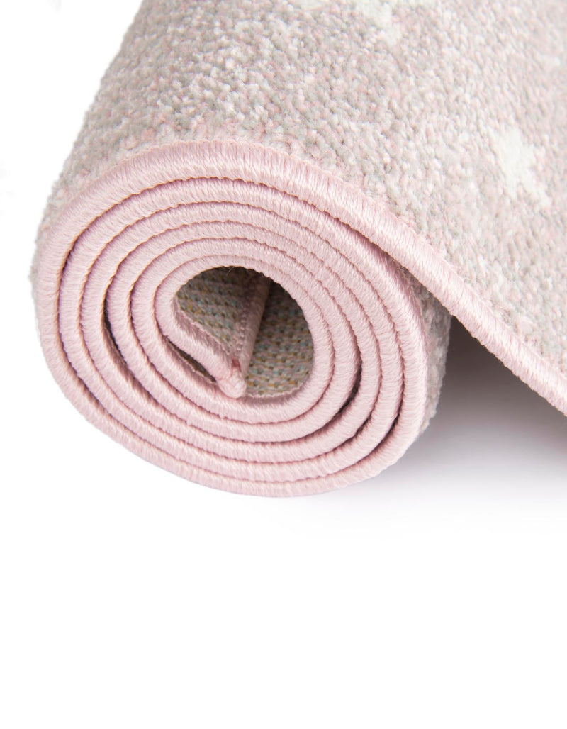 Playful Patterns Collection Area Rug - Tangle Rectangle Pink lifestyle 12