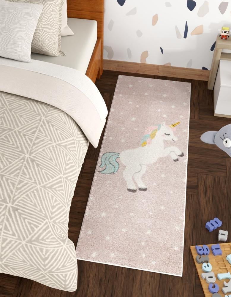 Playful Patterns Collection Area Rug - Tangle Runner Pink lifestyle 21