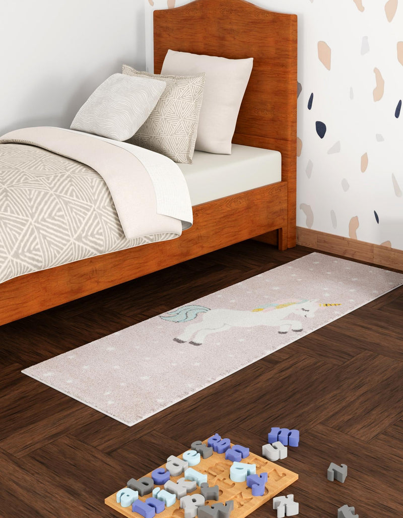 Playful Patterns Collection Area Rug - Tangle Runner Pink lifestyle 25