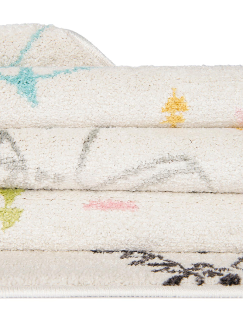 Playful Patterns Collection Area Rug - Abstracta Rectangle Ivory lifestyle 14