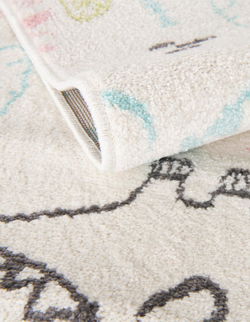 Playful Patterns Collection Area Rug - Abstracta Runner Ivory lifestyle 29