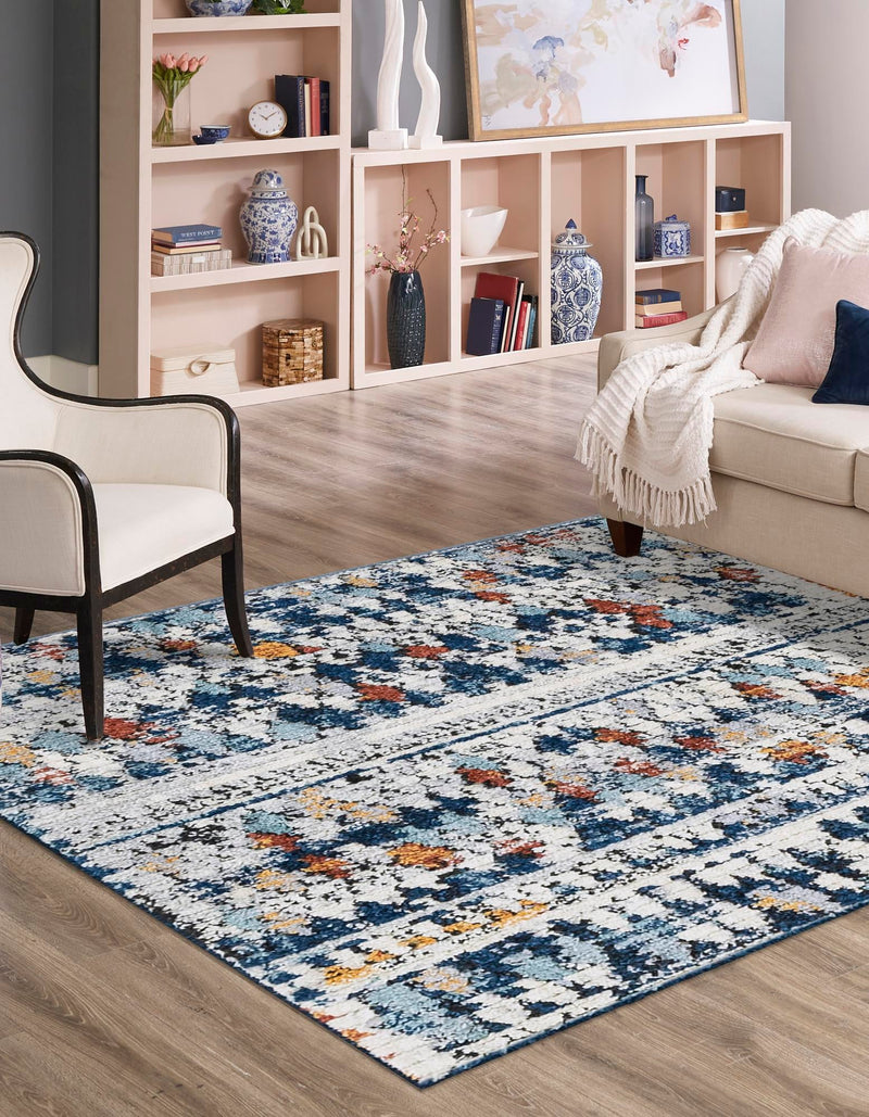 Tangier Treasures Collection Area Rug - Marrakech Square Multi lifestyle 53