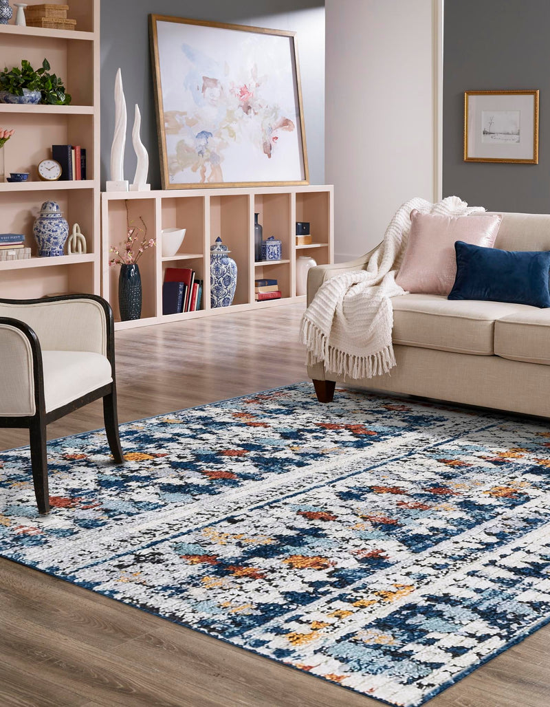 Tangier Treasures Collection Area Rug - Marrakech Square Multi lifestyle 58
