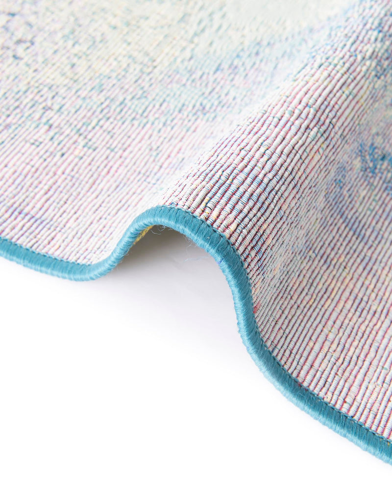 Urban Terrace Collection Area Rug - Veranda Round Blue lifestyle 24