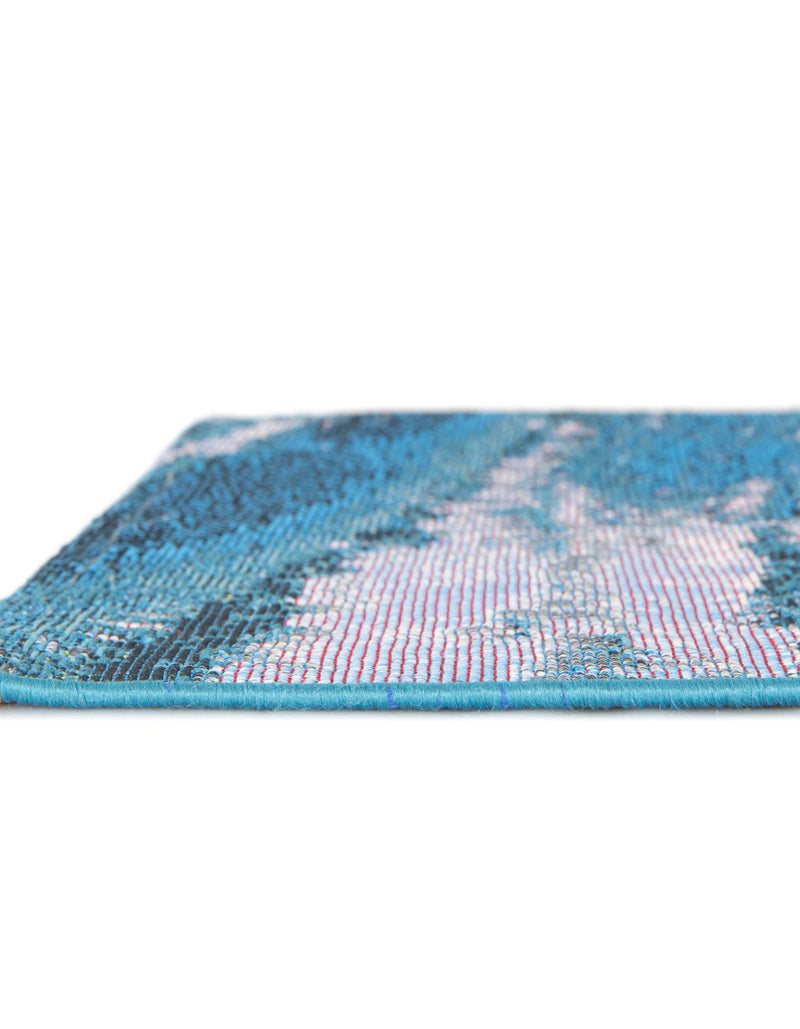 Urban Terrace Collection Area Rug - Veranda Square Blue lifestyle 20