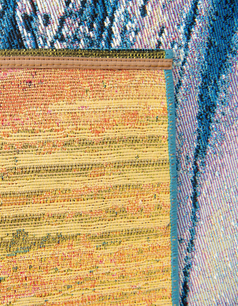 Urban Terrace Collection Area Rug - Veranda Square Blue lifestyle 23