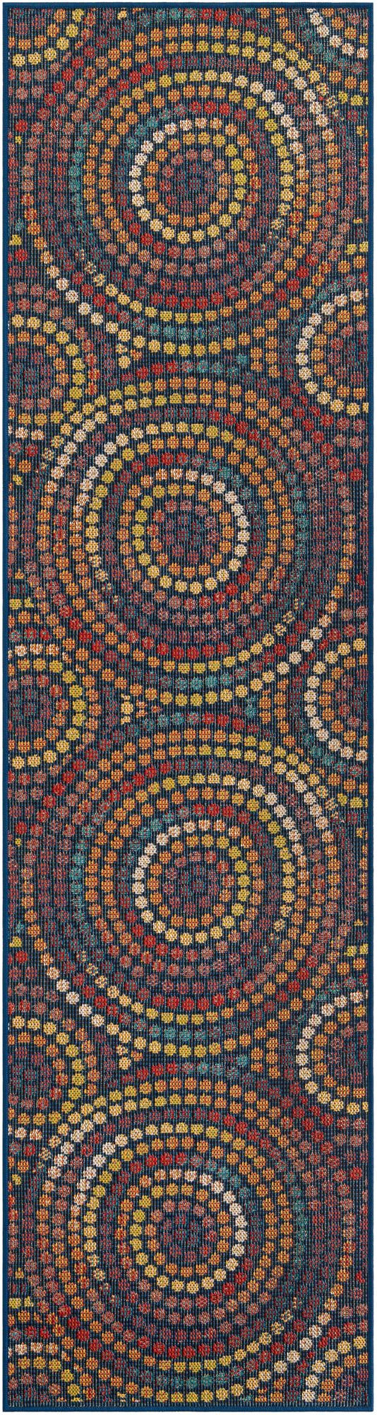 Coastal Terrace Collection Area Rug - Lagoon Runner Multi lifestyle 19