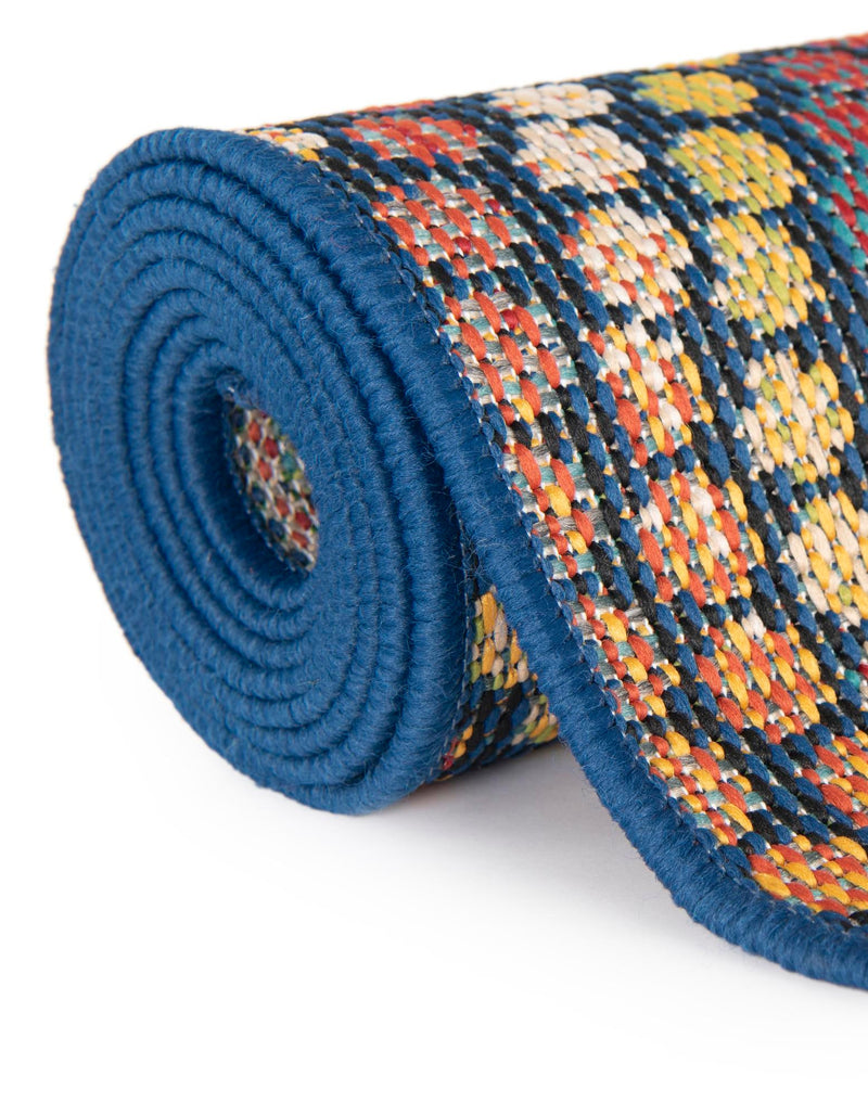 Coastal Terrace Collection Area Rug - Lagoon Rectangle Multi lifestyle 12
