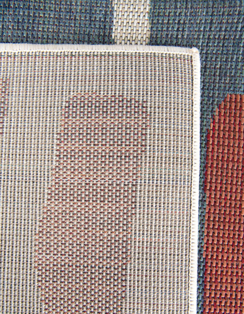 Coastal Terrace Collection Area Rug - Sail Rectangle Ivory and Blue lifestyle 8