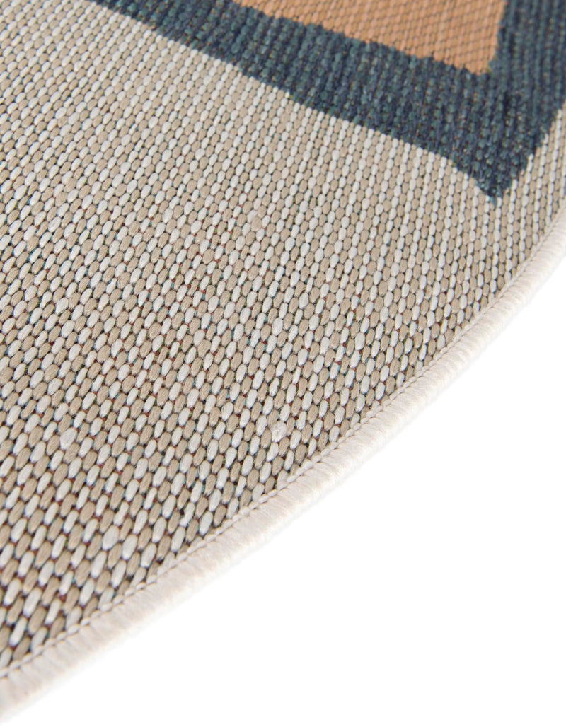 Coastal Terrace Collection Area Rug - Sail Round Ivory and Blue lifestyle 31