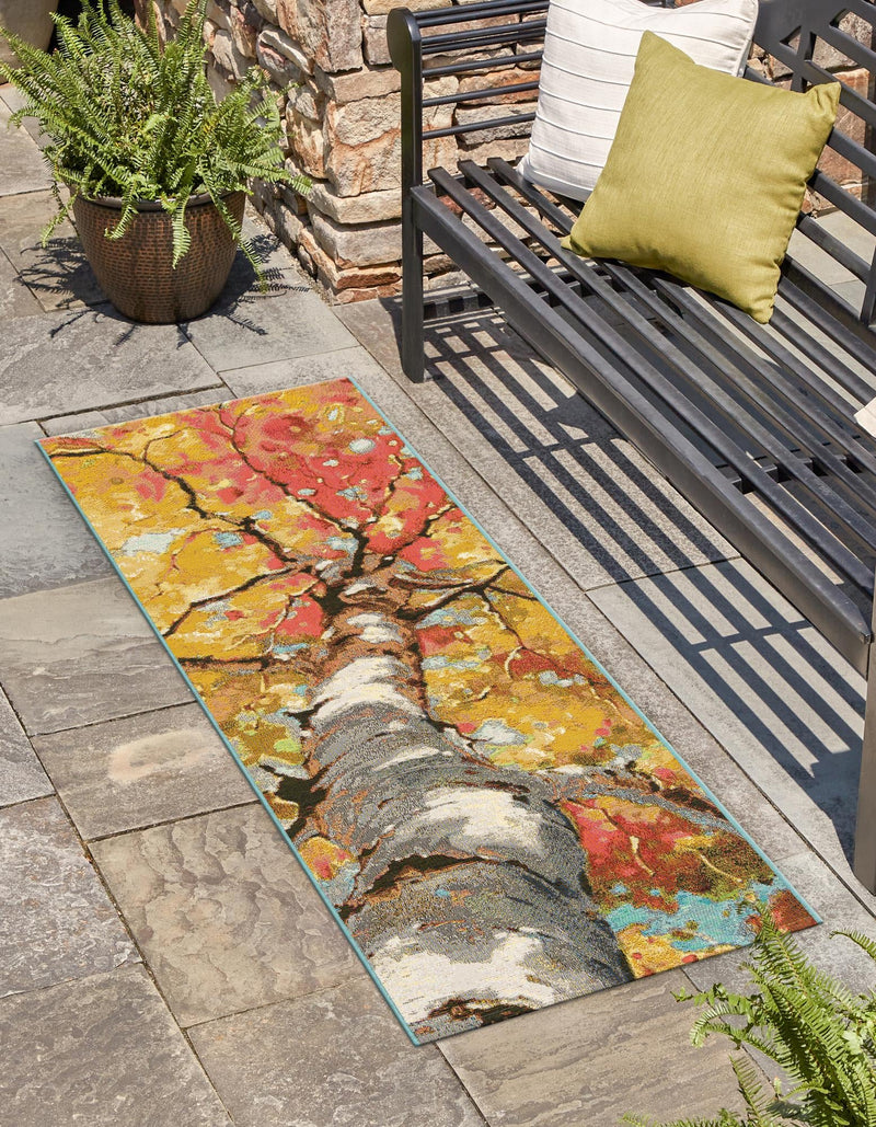 Seaside Blooms Collection Area Rug - Eden Runner Multi lifestyle 8