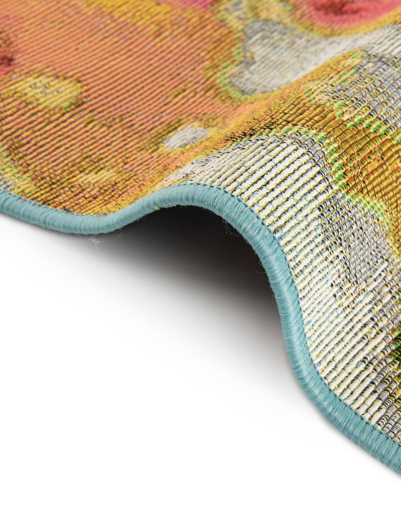 Seaside Blooms Collection Area Rug - Eden Round Multi lifestyle 19