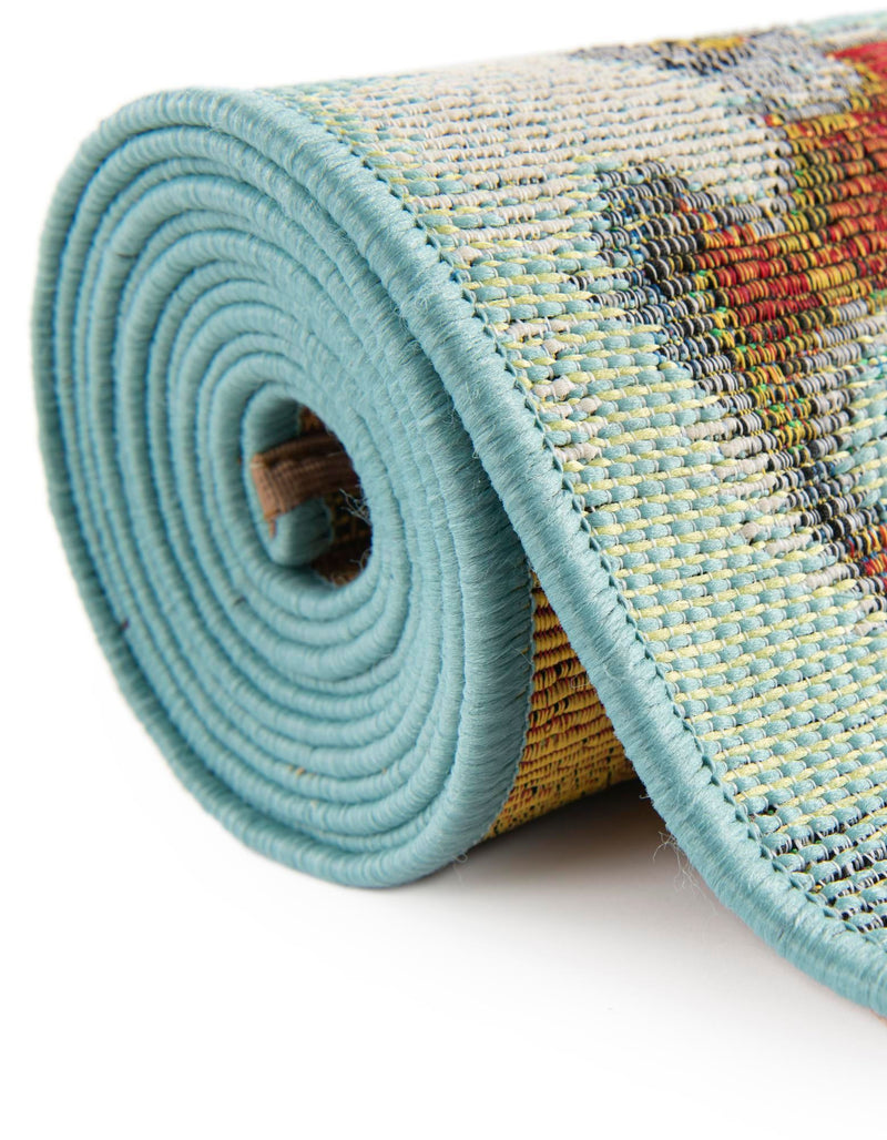 Seaside Blooms Collection Area Rug - Eden Round Multi lifestyle 21