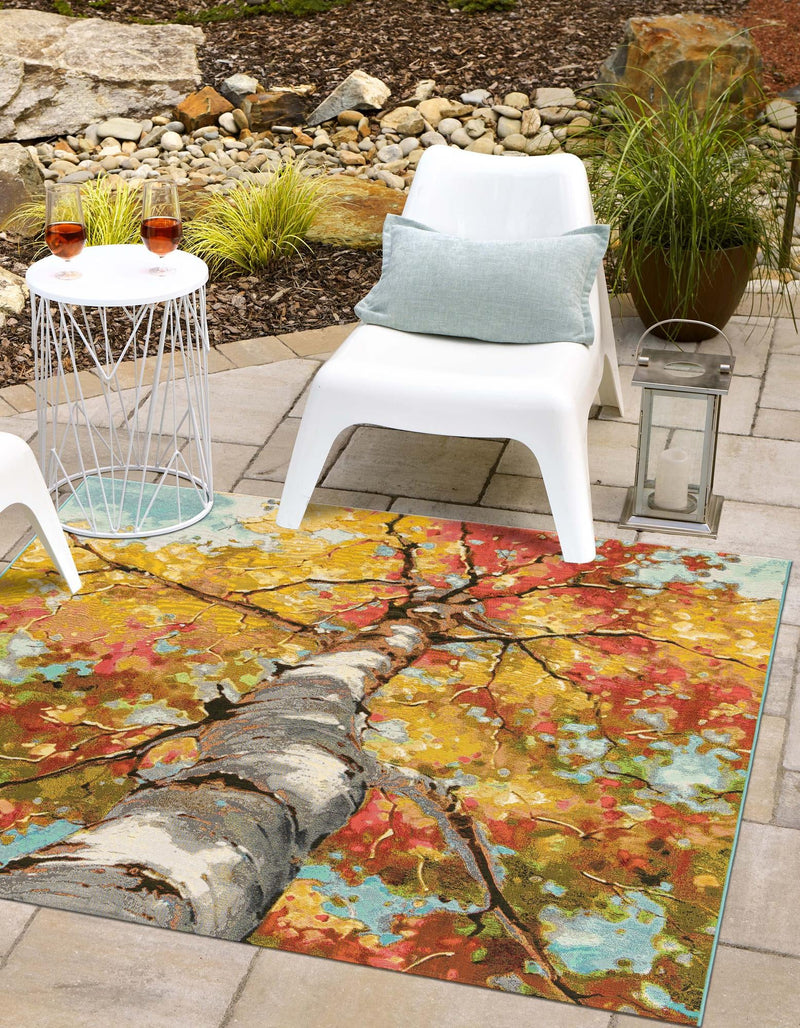 Seaside Blooms Collection Area Rug - Eden Square Multi lifestyle 7
