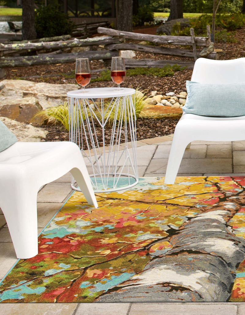 Seaside Blooms Collection Area Rug - Eden Square Multi lifestyle 10