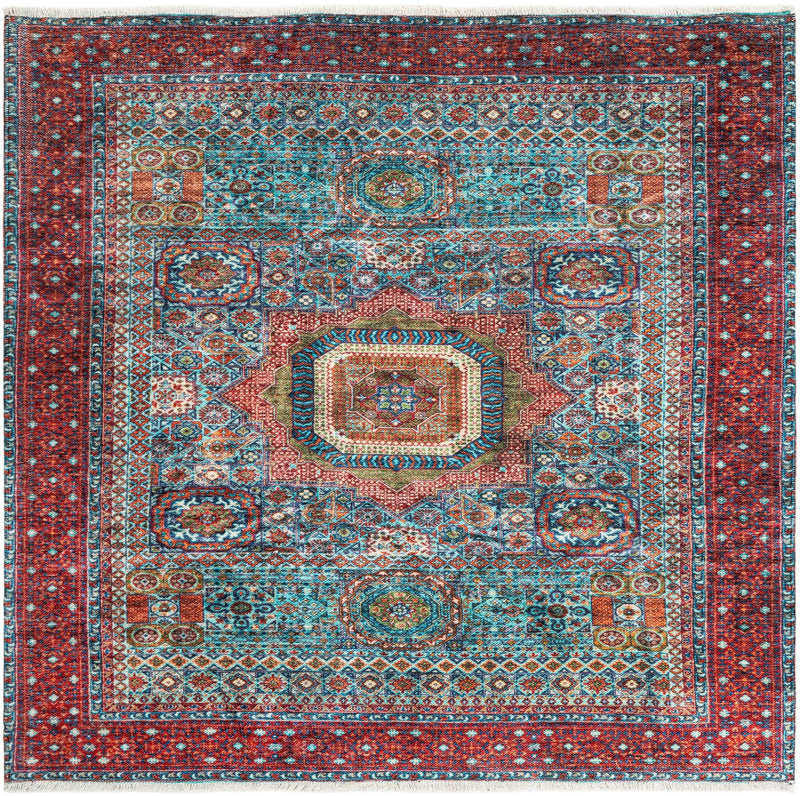 Bazaar Chic Collection Area Rug - Nador Square Multi lifestyle 19