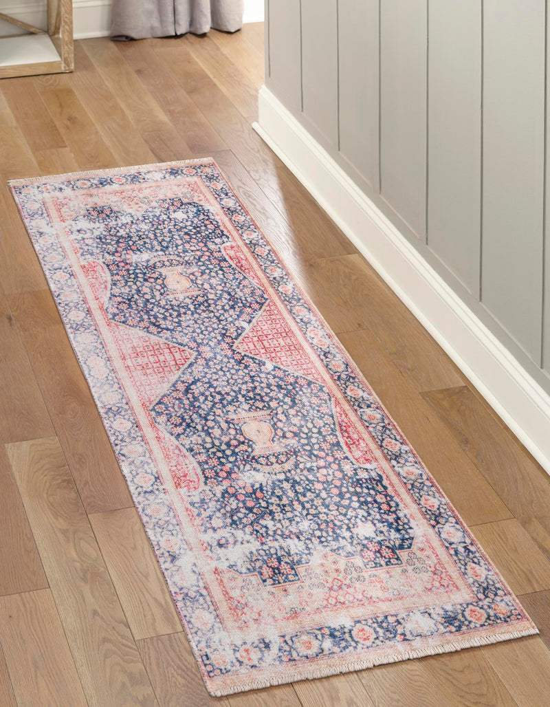 Bazaar Chic Collection Area Rug - Rabat Runner Navy Blue lifestyle 28