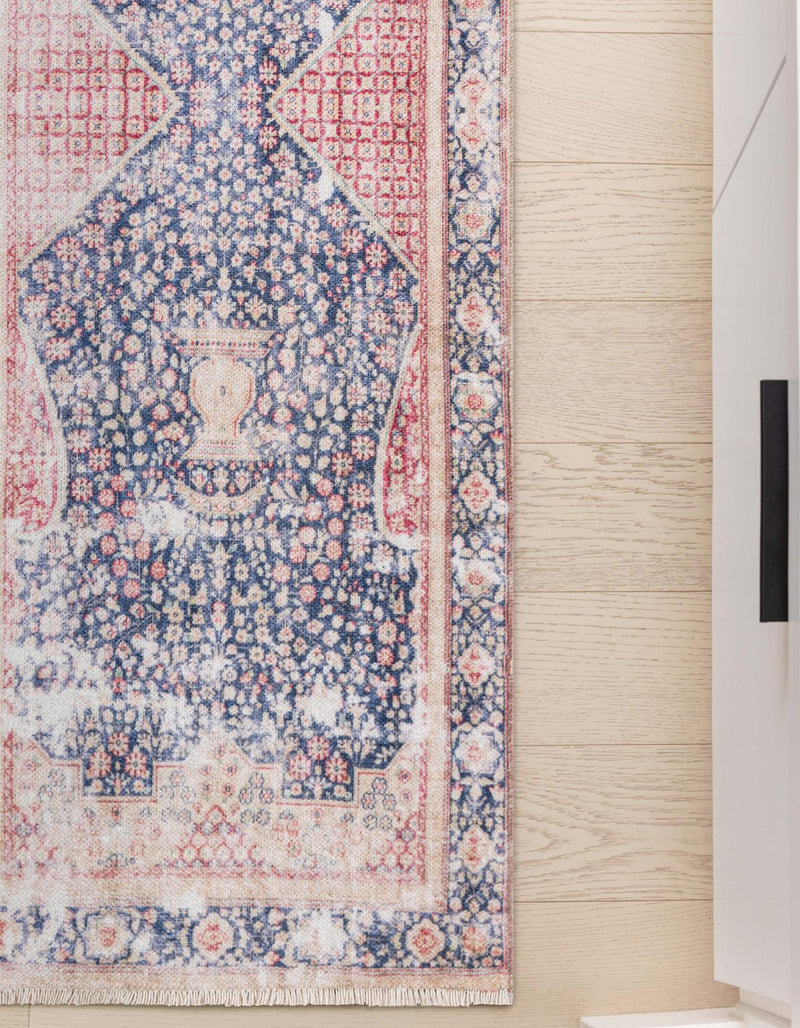 Bazaar Chic Collection Area Rug - Rabat Runner Navy Blue lifestyle 59