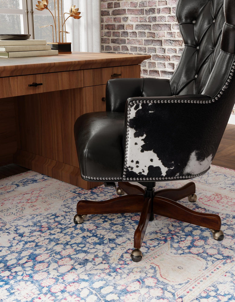 Bazaar Chic Collection Area Rug - Rabat Square Navy Blue lifestyle 33