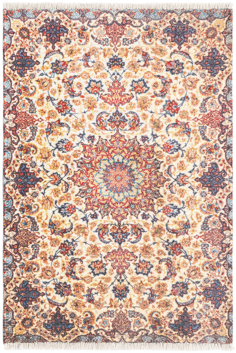 Bazaar Chic Collection Area Rug - Meknes Rectangle Beige Main