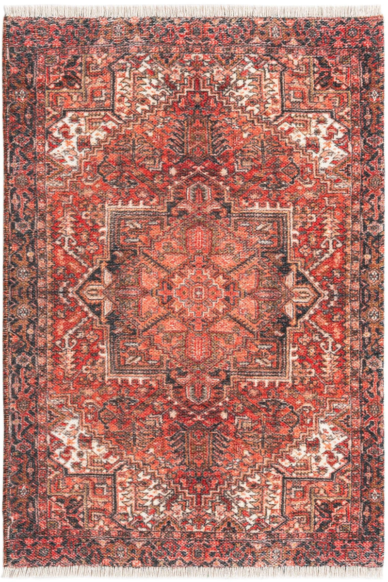 Bazaar Chic Collection Area Rug - Essaouira Rectangle Rust Red Main