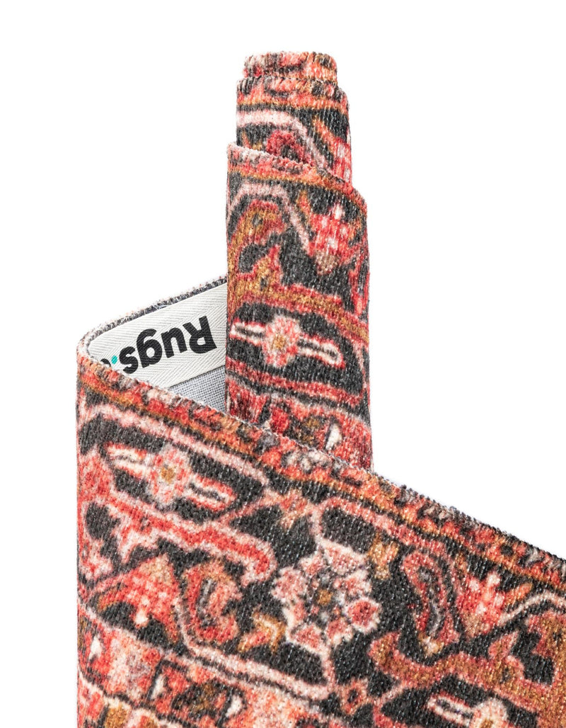 Bazaar Chic Collection Area Rug - Essaouira Rectangle Rust Red lifestyle 11