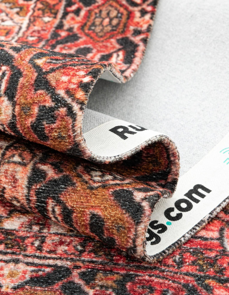 Bazaar Chic Collection Area Rug - Essaouira Rectangle Rust Red lifestyle 13