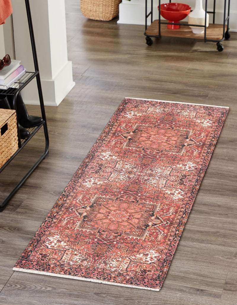 Bazaar Chic Collection Area Rug - Essaouira Runner Rust Red lifestyle 20