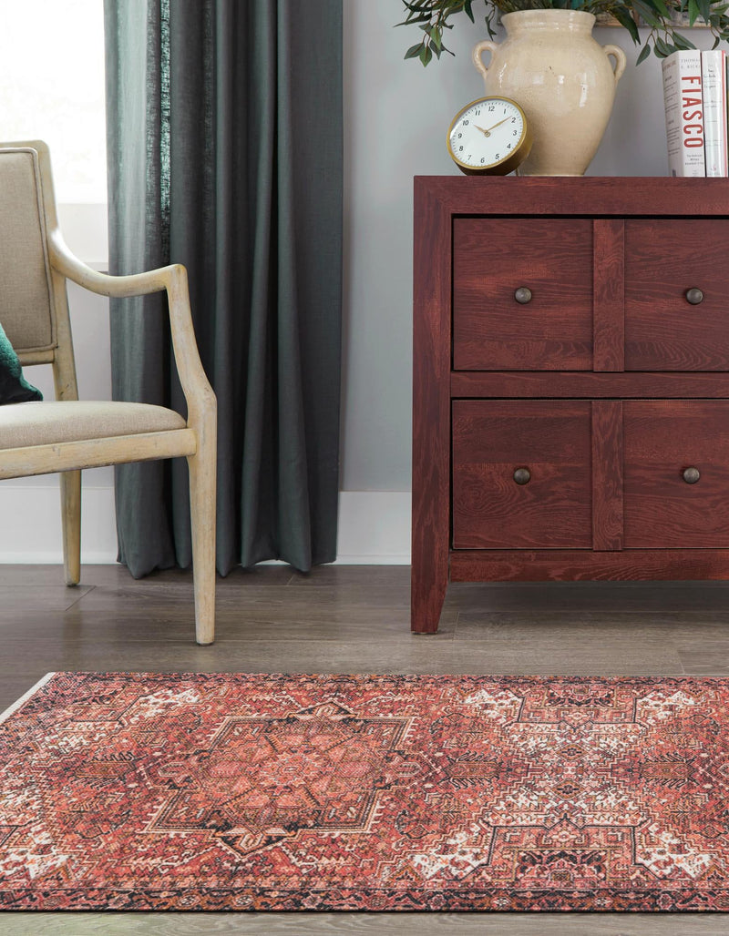 Bazaar Chic Collection Area Rug - Essaouira Runner Rust Red lifestyle 22