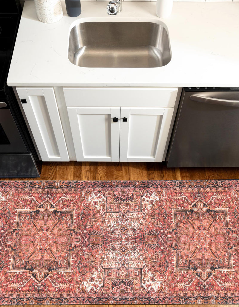 Bazaar Chic Collection Area Rug - Essaouira Runner Rust Red lifestyle 24
