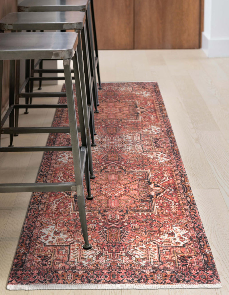 Bazaar Chic Collection Area Rug - Essaouira Runner Rust Red lifestyle 32