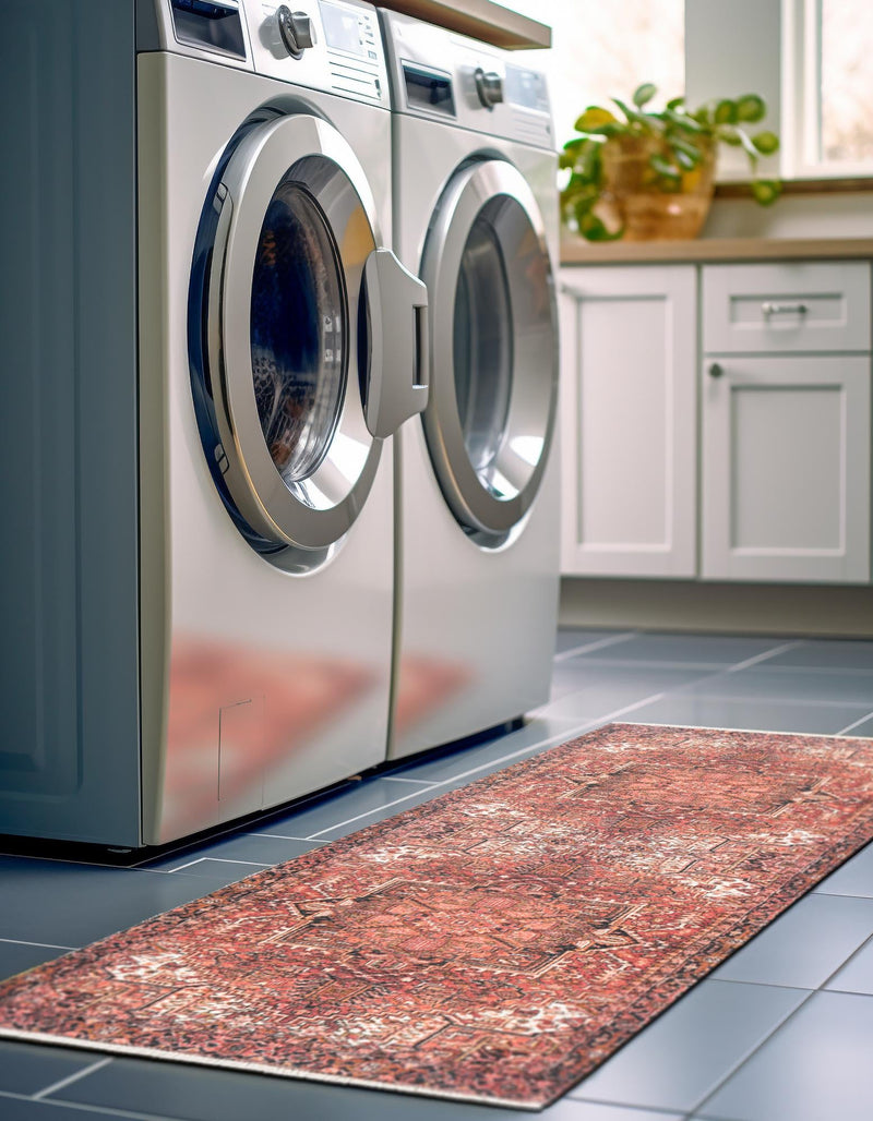 Bazaar Chic Collection Area Rug - Essaouira Runner Rust Red lifestyle 36