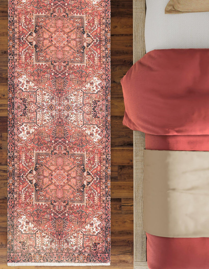 Bazaar Chic Collection Area Rug - Essaouira Runner Rust Red lifestyle 59