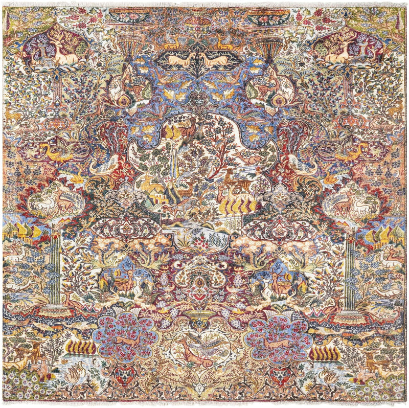 Bazaar Chic Collection Area Rug - Safi Square Multi lifestyle 23
