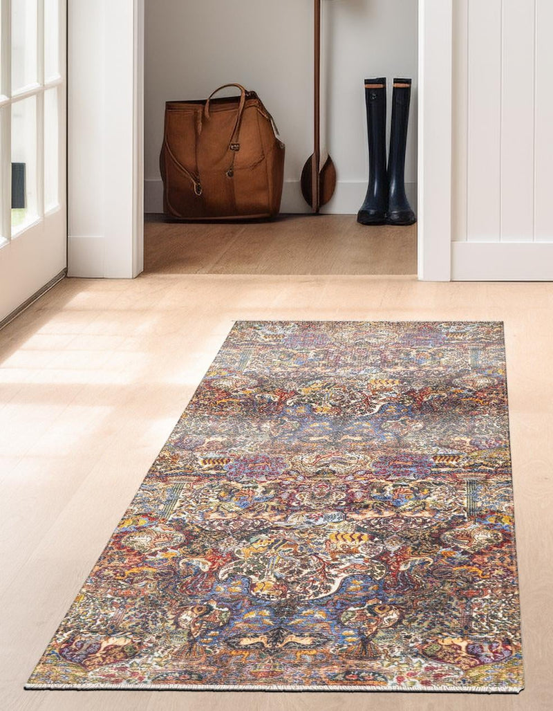 Bazaar Chic Collection Area Rug - Safi Runner Multi lifestyle 32
