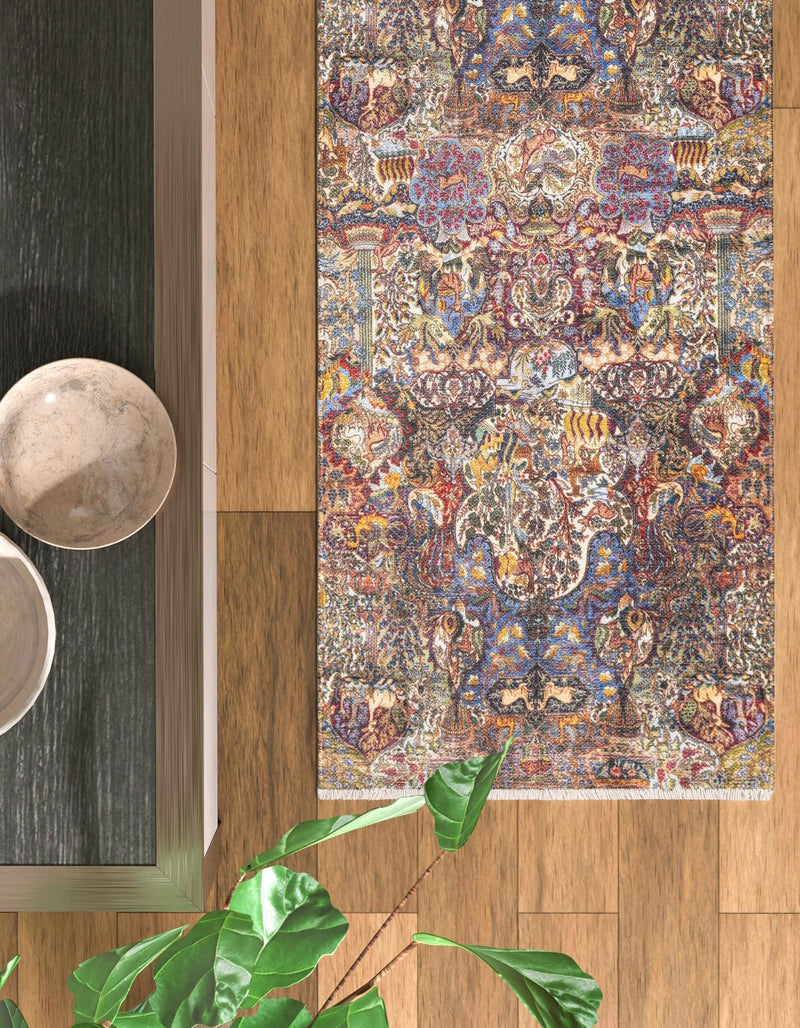 Bazaar Chic Collection Area Rug - Safi Runner Multi lifestyle 63