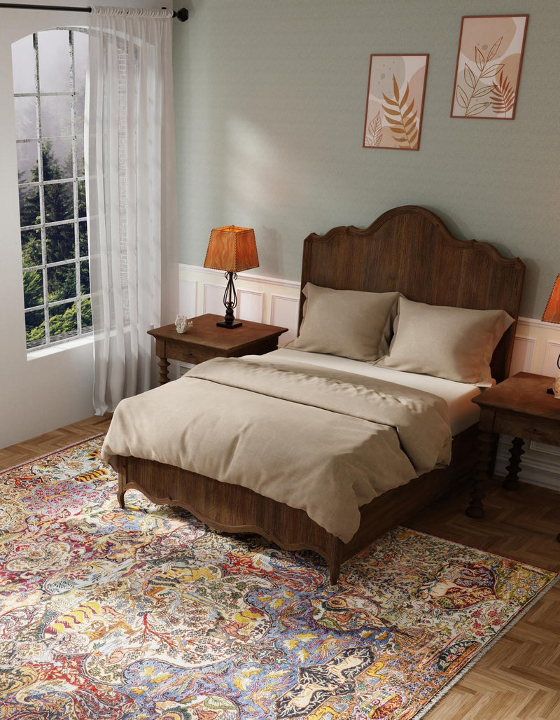 Bazaar Chic Collection Area Rug - Safi Square Multi lifestyle 29